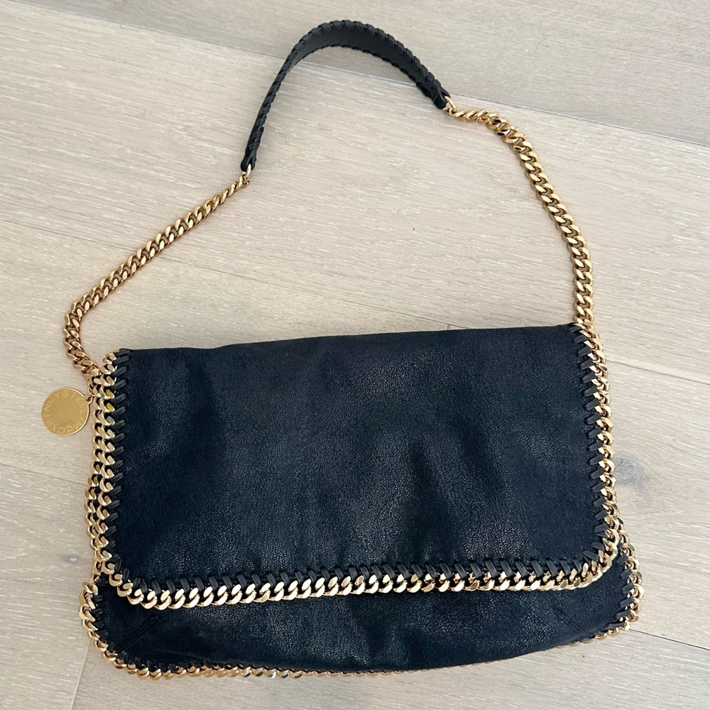STELLA MCCARTNEY Falabella Shoulder Bag Navy - Picture 2 of 12